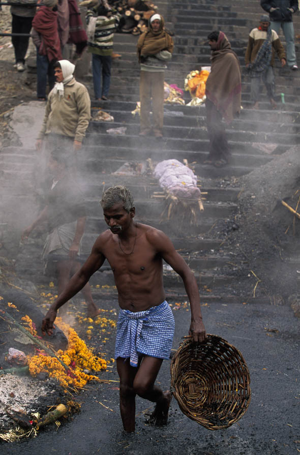 Kremeringsplats vid Ganges